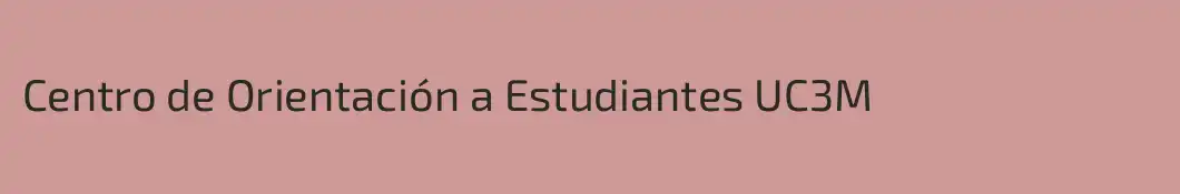 Centro de Orientación a Estudiantes UC3M